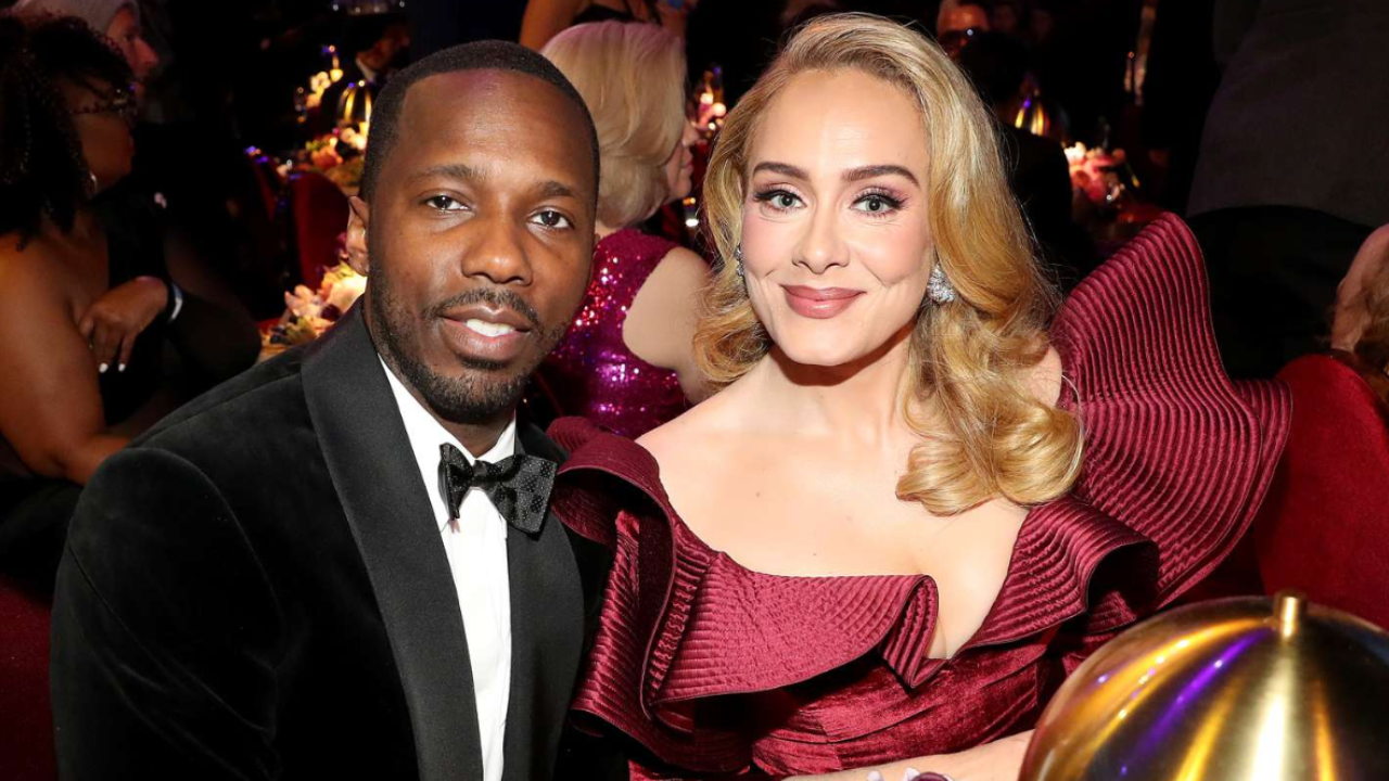 Adele and Rich Paul sharing a candid moment at an intimate event